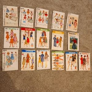 Set of 16 Vintage Sewing Patterns